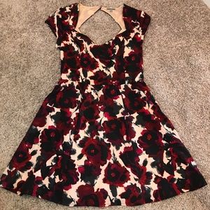 Retro Floral Mini Dress